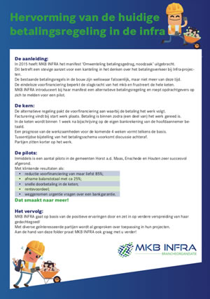 hervorming betaling mkb infra